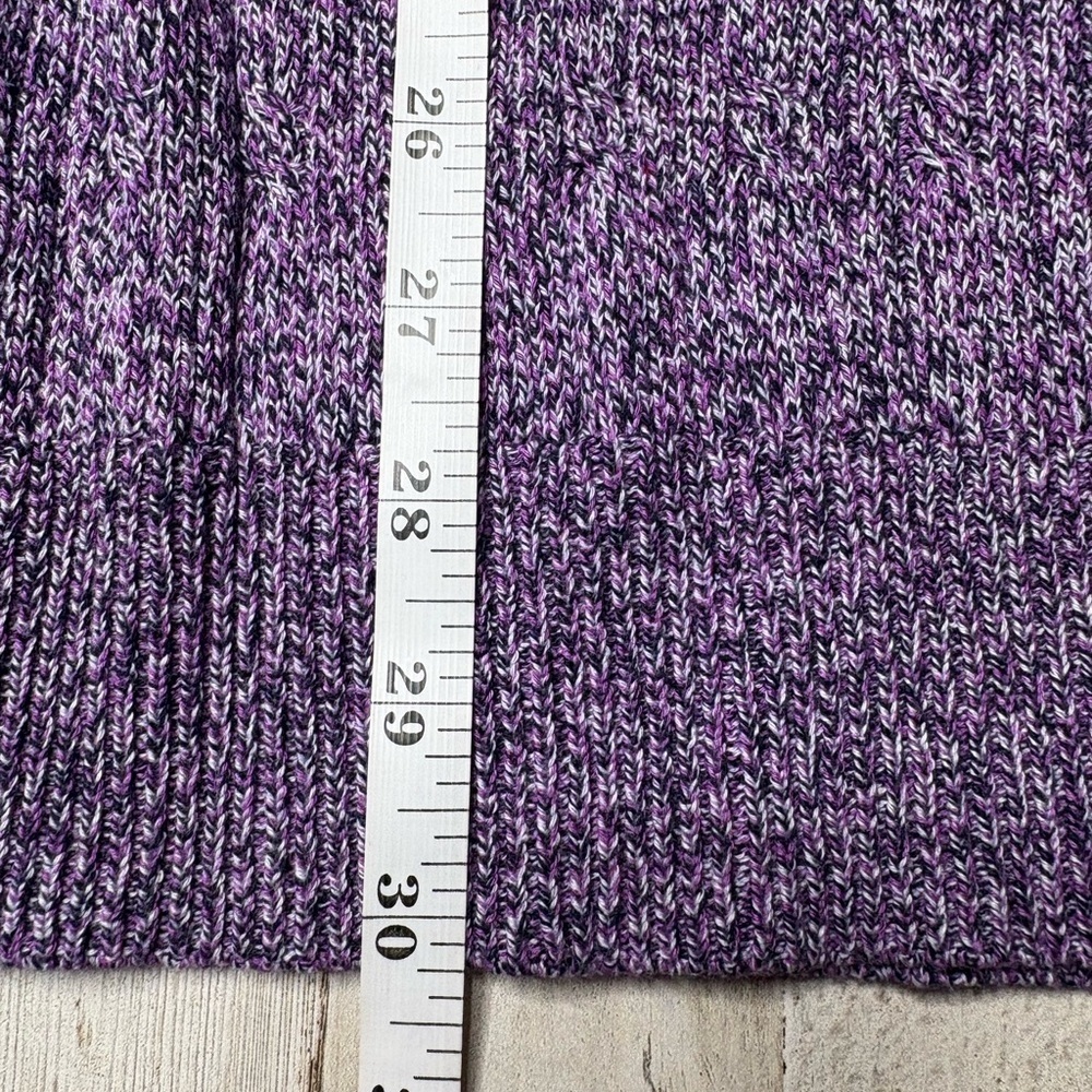 Kim Rogers Cable Crew Sweater Women’s Plus Sz 1X Purple Marbled Classic NWT - Picture 7 of 14